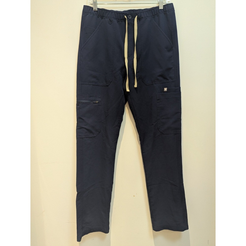 Figs Cairo Cargo‎ Scrub Pants Mens Small 30 X 30 Navy Blue Technical Collection